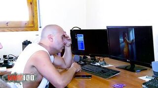 Watch dirty slut Sheila Martinez take a deep pounding from Max Cortes and Terry Kemaco and get a hot facial - 1 image