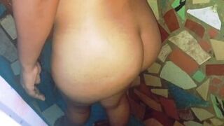 Watch Domino's hard cock drill hard into the perfect ass of sexy CulonaySingona in the shower - 1 image