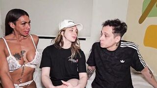 Vanemilfit & Keilabassi77 take turns banging skinny dude & giving him a messy facial - 3 image
