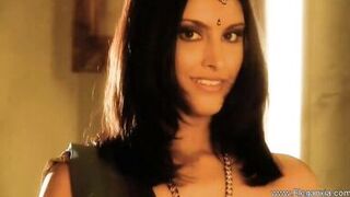 Watch Forbidden Dance, the Indian MILF, strip & tease in hot solo strip show! - 1 image