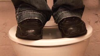 Stepson Pascal White pounds Magda Polak in a public restroom & gulps every drop of jizz - 2 image