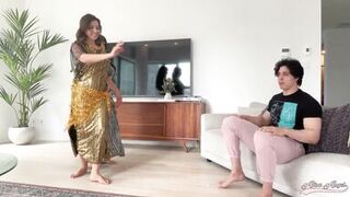 Alina Angel and Sasha Pearl take turns riding Gattouz's massive Arab cock in wild blowjob frenzy! - 2 image