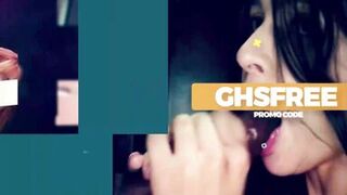 Charlie Valentine's big tits & mouth get a face-fucking & cum-shot from Silas Stone & Lawson Jones - 1 image