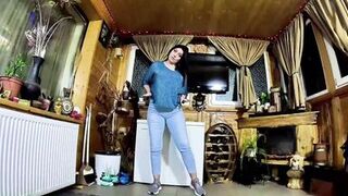 Watch The Bad Guy dominate MilfyCalla's curvy body and wet mouth with his cam and cum-filled puffy jean - 2 image