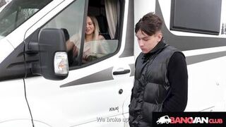 Watch Jennifer Mendez, the busty Czech MILF, pleasure herself with a massive toy while her doggyboy watches in awe