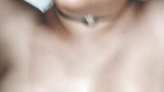 Mamba Negra's ass bounces as she rides her man's hard cock with her favorite toy - 15 image