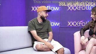 Dani Ortiz, ZamanthaLopez & soldierhugecock go wild with a massive cock in the studio