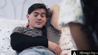 August Skye milks Tyler Cruise's cock with her big tits & tight pussy in hot interracial action - 2 image
