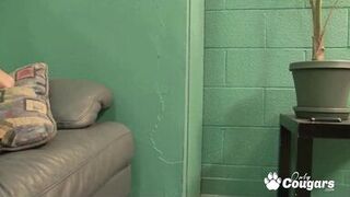 Watch Eric Jover stroke and jizz in Sindy Rose's armpit while she pleasures his hard cock - 1 image
