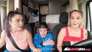 Jennifer Mendez & Christina Santes get down & dirty with stranger's big cock - 4 image