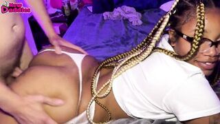 Dolce's Massive Tits Bounce While Taking on a White Cock - 14 image