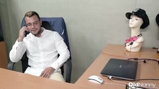 Sofia Del Mar & Marion Cobretti take turns pounding the office desk with rough sex - 2 image