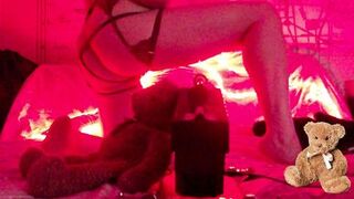 Curvy Arabian Snowwhite's body takes a rough pounding with a sex toy in Doggy Style - 1 image