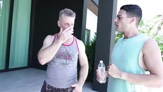 Karen Collects more than just rent with Leo Valentino & Cory Chase - Taboo Heat: MILF gets her ass licked by two studs
