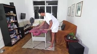 Watch Sanuramix's cuckold massage turn into a wild, hot, and heavy threesome with black studs - 2 image