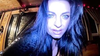 Watch MilfyCalla's curvy body dominate & tease in black leather - 11 image