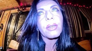 Watch MilfyCalla's curvy body dominate & tease in black leather - 12 image