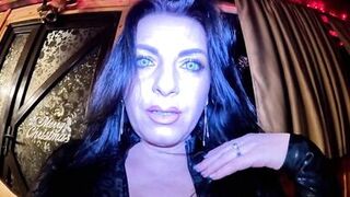 Watch MilfyCalla's curvy body dominate & tease in black leather - 14 image