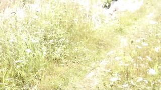 Konstanzia & Penis73 strip naked & flash their perfect asses in public beach - 4 image