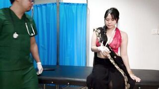 Watch as Ah Ko Lay's pretty pussy gets destroyed by a massive dildo and filled with hot jizz - 1 image