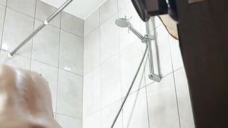 Forgot to close the shower door, milf hairy