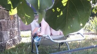 You little peeping neighbor, I know that you're standing behind the hedge