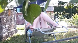 You little peeping neighbor, I know that you're standing behind the hedge