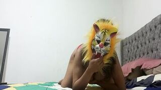 A BEAUTIFUL TIGRESS DOING AN EROTIC DANCE AND A RICH MASTURBATED FOR HER FANS - 11 image