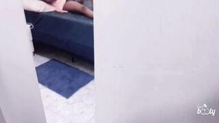 My Sexy Stepmom Squirted Alone When I Secretly Watched Her and finally fucked with Her and Cum on ass