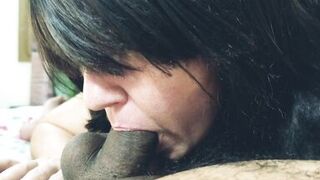 Super Hot milf and her BBC man has sex on cam.