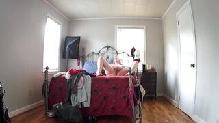 Hidden Camera - "Step" Mom Comes Home From Shopping, Tries On New Clothes And Masturbates!