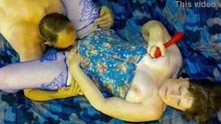 Granny del Flor's Double Cum Surrender