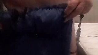 Mature stepmother trying on lingerie and sends the video to her stepson