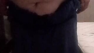 Mature stepmother trying on lingerie and sends the video to her stepson