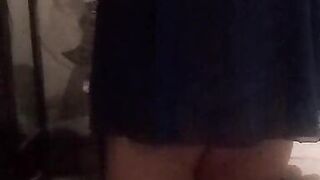 Mature stepmother trying on lingerie and sends the video to her stepson