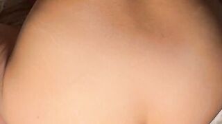 Wife fucking herself in the ass with the dildo