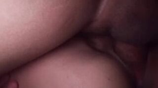 my neighbor came when i was taking a bath and fucks my mouth before creampying my pussy