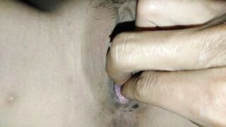 Fucking nurse's clitoris until her pussy is wet