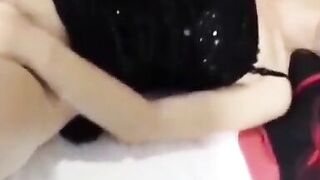 Sex after photo shoot in black mini dress with my sexy wife Alexis