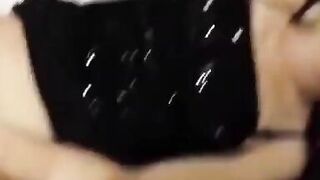 Sex after photo shoot in black mini dress with my sexy wife Alexis