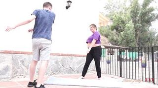 AuntJudysXXX - Busty Redhead MILF JoJo Seduces Her Personal Trainer - 2 image