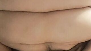 hot wife putting a dildo until she finishes