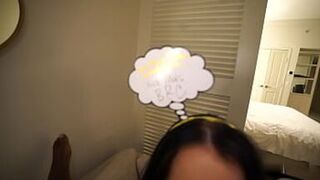 PAWG big booty Bombshell GETS HER THROAT obliterated by BLACK DICK