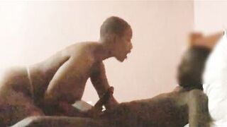 Black mom seduces stepson with blowjob and rides his bbc preview