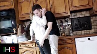 Slutty blonde milf fucked in the kitchen