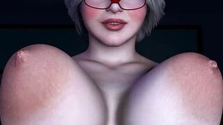 Plump Cougar Rides Dildo on the Bed - 6 image