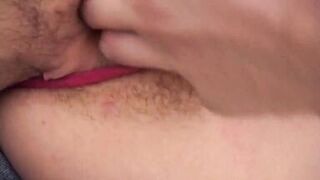 Her poisoned amateur sex sucks cock at home, then urinates