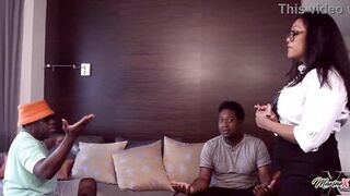 Maxine X, Jack Blaque & Rico Shades In A DP & Threesome Session!