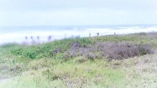 Couple Cuckold Hot Wife - Appointed meeting with a stranger on the beach I was able to watch him fucking my wife's ass hole without a condom, finally he came deep and filled her ass with cum - 4 image