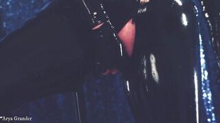 Latex MILF with natural big tits and huge ass Arya Grander